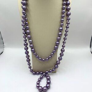 Stunning Vintage Long Vintage Bead Necklace